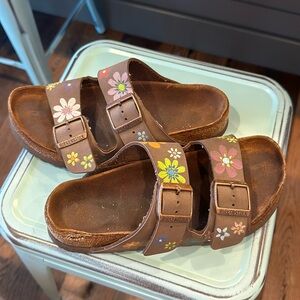 Hand painted Birkenstocks - used